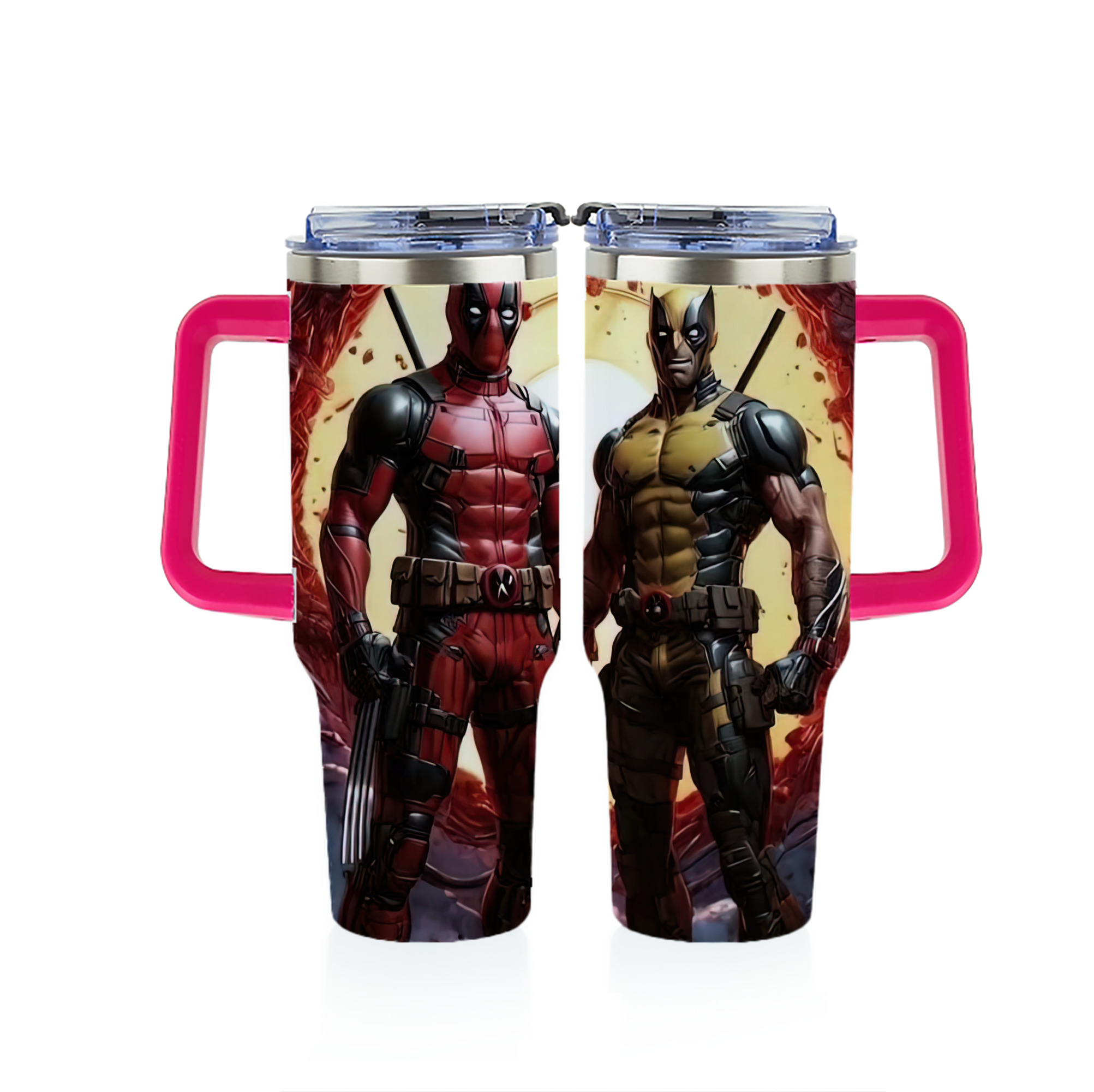 （画像用） Deadpool デッドプール 1200ｍLフルプリント車用タンブラー